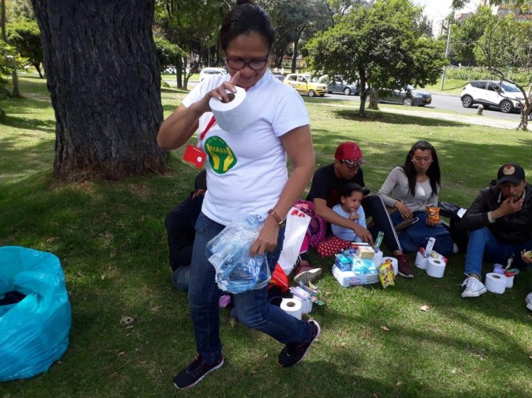  BORAH volunteers with Venezuelan refugees in Bogota, Colombia jan 2019